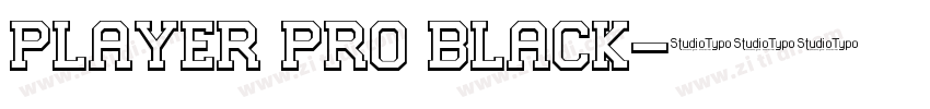 Player Pro Black字体转换